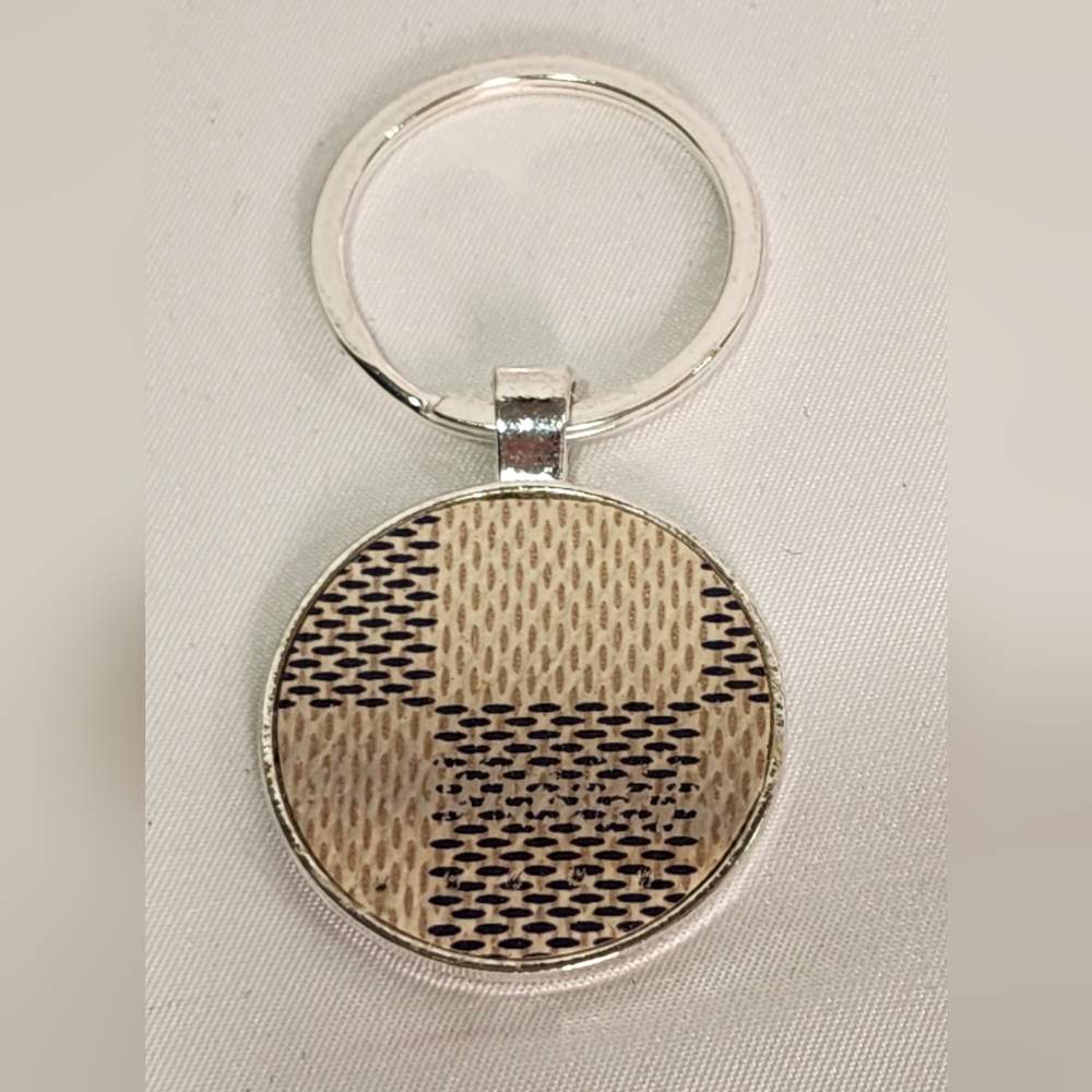 Louis Vuitton Damier Azur Monogram Canvas Check Pattern Keychain